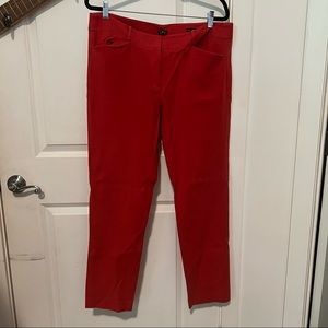 LOFT Red trousers suit Pants in size 14